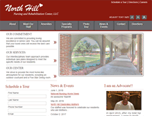 Tablet Screenshot of northhillnursingandrehab.com